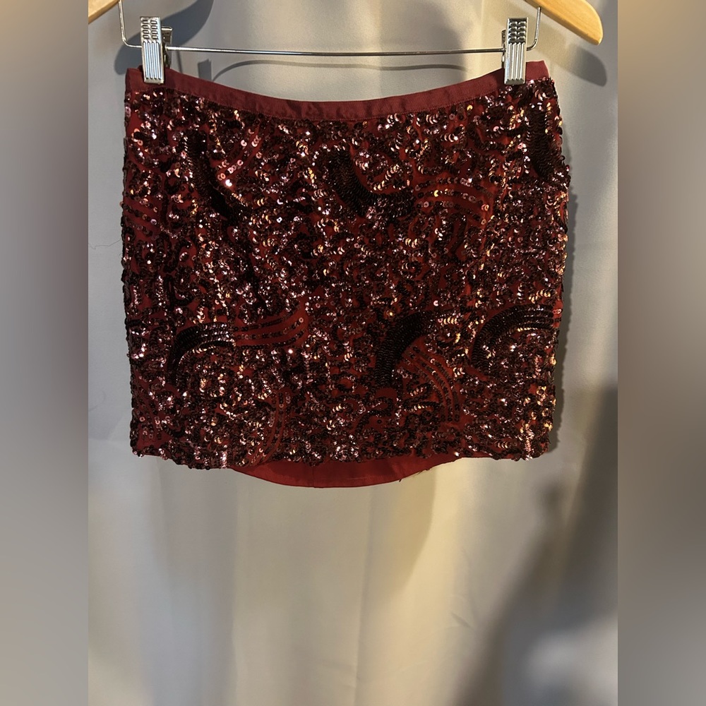Sequin mini skirt